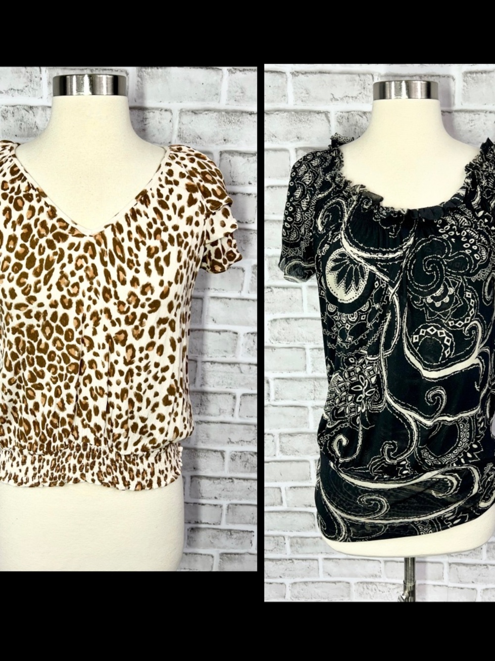 |•EXRESS•| 2 Cute Stretch Tops Size Small